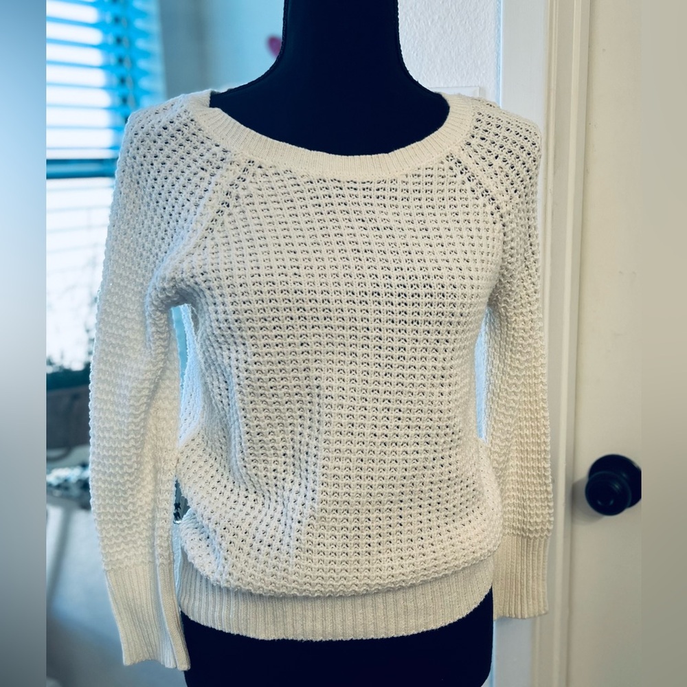 Diane Von Furstenberg White Knit Sweater